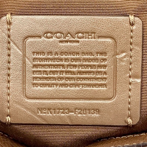 COACH Mini Brooke Tan/Khaki Carryall Satchel - Picture 3 of 10